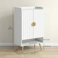 thumbnail image 3 of HOMCOM Armoire à Chaussures Étroite pour Entrée Armoire de Rangement pour Chaussures avec Rangement, 3 of 10