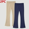 thumbnail image 2 of Ashirexll Girls High Waisted Pants Girls Cargo Pants Long Length Solid Legging Thin Wearing Lantern Pants for Kids, 2 of 3