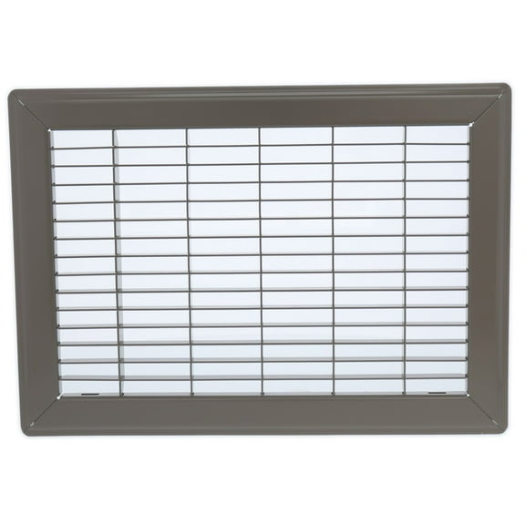 Hart & Cooley 6" X 24" Heavy Duty Steel Floor Grille, HVAC Vent Cover, Brown