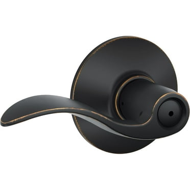 Schlage F40VACC716 Accent Privacy Lever, Aged Bronze