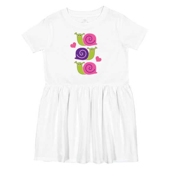 Inktastic Snail Lover Girl Garden Snails Girls Toddler Dress