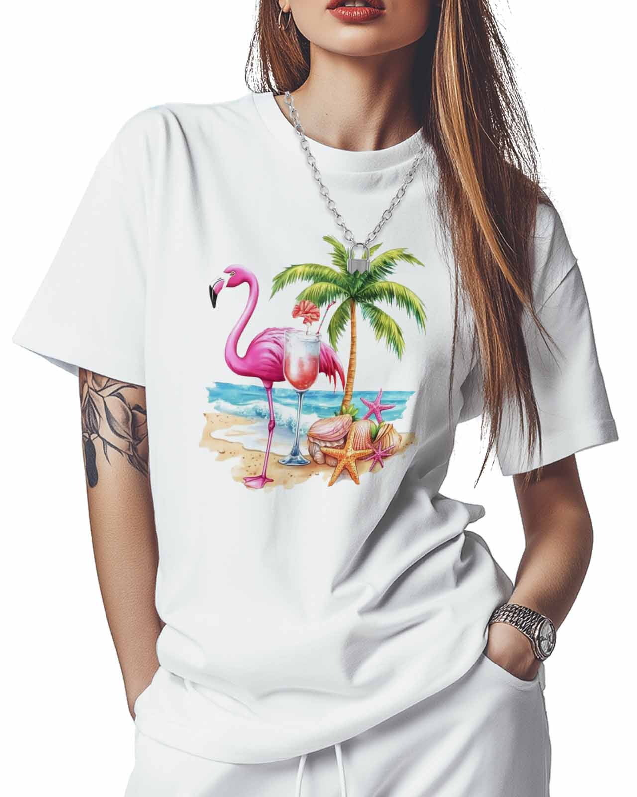 Del Sol Women's Premium Crew Tee - Turtle Splash, Ice Blue T-Shirt - Changes From Blue To Vibrant Colors In The Sun - 60% Combed, Ring-Spun Cotton, 40% Polyester Jersey