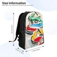 thumbnail image 4 of Cauagu Colorful Abstract Bumper Cars Print Backpacks,Travel Daypack Casual Laptop Backpack Bookbag Fits 15 Inch Computer for Men Women, 4 of 8