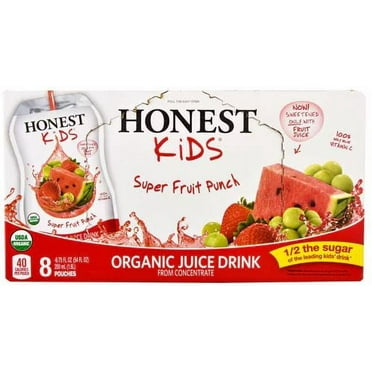 Honest Kids Super Fruit Punch Organic Juice Pouch 8ct x 6.75 fl oz