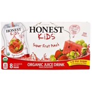 Honest Kids Super Fruit Punch Organic Juice Pouch 8ct x 6.75 fl oz