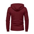 thumbnail image 3 of LEEy-world Sweatshirts Mens Fashion Hoodies Sport Sweatshirt Solid Color Pullover Red,XL, 3 of 4