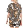 thumbnail image 5 of Dxzfnsa Womens Pajama Sets 2 Piece Soft Short Sleeve Top and Shorts Sleepwear Round Neck Pjs Lounge Set with Pockets S-2XL, 5 of 7