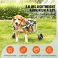 thumbnail image 4 of KFFKFF Pet Mobility Aid with Dual Wheels, Lightweight & Customizable Dog Support Cart, Assists in Recovery, Suitable for Impaired, Handicapped, Paralyzed, Hind Limb Fragile Pets (XS), 4 of 9