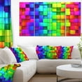 thumbnail image 1 of Design Art  Rainbow of Colorful Boxes  Canvas Print, 1 of 3