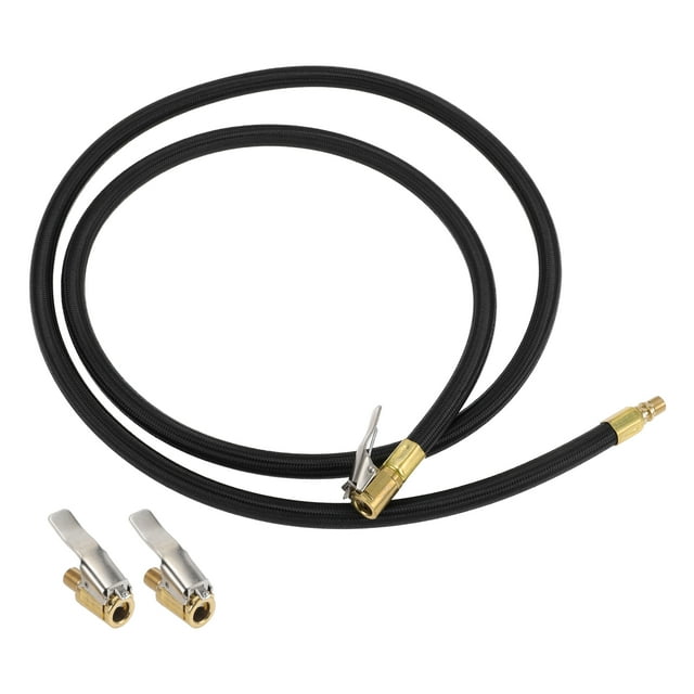 1 Set 57.09inch Tire Inflator Extension Tube Undeflatable 0.305inx32TPI for Car Motorcycle Bicycle