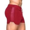 thumbnail image 2 of Men's Casual Shorts Mens Button Shorts Memory Short Running Men Trunk Men Designer Workout Pack Y Fit Workout Mens Short Length Large Basketball Red 2XL, 2 of 7