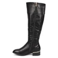 thumbnail image 4 of New Women DbDk Arica-1 Knee High Leatherette Almond Toe Stud Riding Boot Size, 4 of 5