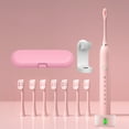 thumbnail image 1 of YAYHDS Electric Toothbrush With 8 Brush Heads A Stand And Travel Case 6 Modes Wireless Charging Magnetic Base Soft Bristles Smart Timer Portable IPX7 Cleaning Clearance Sales Today Deals Prime, 1 of 8