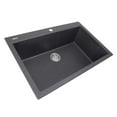 thumbnail image 3 of Nantucket Sinks PR3322-DM-BL Dual-mount Granite Composite Sink in Black, 3 of 7