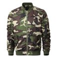 thumbnail image 2 of Ma Croix Mens Ruched Bomber Jacket Lightweight Waterproof Nylon Windbreaker, 2 of 5