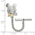 thumbnail image 2 of Sterling Silver and 12k Eagle Pin Tie Tack - .1 Grams - Measures 20x12mm Wide, 2 of 2