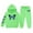 1-Green1465, variant on Toddler Girl's Outfits Butterfly Print Hoodie Sweatpants Set Active Tracksuit Kids Clothing Sets, Sizes 2-13