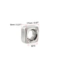 thumbnail image 2 of M10 Square Nuts, 304 Stainless Steel Metric Coarse Threaded Assortment Kit, 6 Pcs, 2 of 3