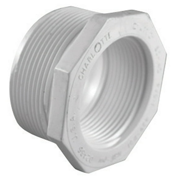 Charlotte Pipe PVC 02112 2400HA Schedule 40 Reducing Bushing, White