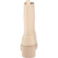 thumbnail image 2 of NATURAL SKIN Womens Beige Pull Tab Goring Cushioned Domino Round Toe Block Heel Leather Chelsea 10 M, 2 of 4