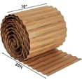 thumbnail image 2 of Corrugated Metal Garden Edging, 10" H x 20 Ft L Flexible Landscape Border for Flower Beds, Lawn, Driveway & Yard, Rust-Resistant Steel with No-Dig Installation, 2 of 6
