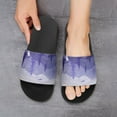 thumbnail image 6 of GZHJMY Stylish Slides for Women Men, Purple Mountain Soft Flexible Slip-on Sandals Slippers, 6 of 7