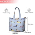 thumbnail image 4 of Colorful Funny Dachshund Travel Tote Bags for Women Carry On,Large Weekender Bags for Women Travel,Multi Functional Duffle Bag for Work,Shopping,Sports, 4 of 5