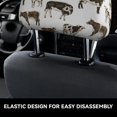 thumbnail image 3 of Uemuo Cow Printed 2 PCS Car All-Inclusive Headrest Cover, Headrest Protector, Soft Elastic Breathable Seat Headrest Anti-Dirty Cover Headrest Cover Protector, 3 of 6