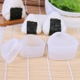 thumbnail image 3 of Juego de 6 moldes para sushi, molde triangular para bolas de arroz, molde para onigiri, para hacer sushi en casa y tienda (3 grandes + 3 pequeños), 3 of 7