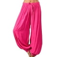 thumbnail image 1 of Pantalones de pierna ancha Qarigey para descansar Tallas grandes Yoga Ropa de playa Pantalón de farol, 1 of 5