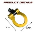 thumbnail image 4 of Xotic Tech 1 Set Track Racing Anodized Alloy Tow Hook Compatible with Audi A4 A5 S4 S5 RS5 A7 S7 RS7 B8 (Gold), 4 of 8
