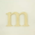 thumbnail image 3 of Package of 1, 8 Inch X 1" Thickness Baltic Birch Wood Letter m in The Times New Roman Font, Thick, Lower Case for Art & Craft Project, Made in USA, 3 of 4
