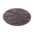 thumbnail image 1 of Alfombra redonda de 8 colores para el hogar, sala de estar, dormitorio, alfombra de moda, cojín de poliéster, alfombra larga de felpa para el Conjuntos de muebles de dormitorio gris morado Bearachild HA001679-06, 1 of 5