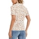 thumbnail image 3 of INSPIRAR CHIC Blusa de algodón con cuello Peter Pan y mangas abullonadas para mujeres, estampado floral, para uso casual de verano, talla XL, color naranja, 3 of 5