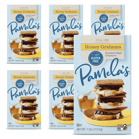 Pamela’s Gluten-Free Honey Grahams, 7.5 oz Box (Pack of 6)
