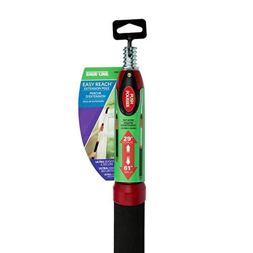 Shur-Line 30-60 in. L x 1 in. Dia. Aluminum Extension Pole Black/Red