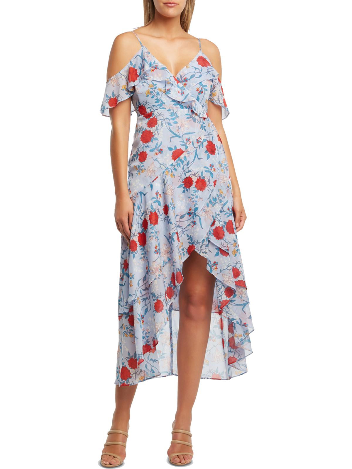 Bardot Womens Chiffon Floral Print Maxi Dress - Walmart.com