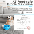 thumbnail image 6 of SUPERDESIGN Slow Feeder Dog Bowl Cat Bowl 1/2 Cup Slow Feeding Dog Bowl for Small Medium Breed Anti Gulping Healthy Eating Interactive Bloat Stop Fun Alternative Non Slip Puzzle Dog Food Bowl, Blue, 6 of 7