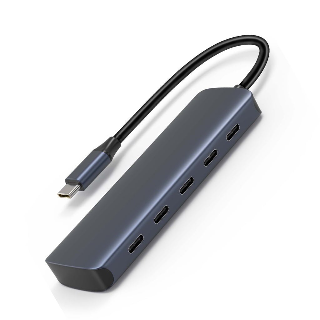 1pc Highly Speed USB C Hub 5 in 1 USB C Gen2 Hub With 10Gbps Data Transfer,4USB C Port 1PD Charging for Office Home Use