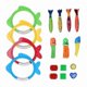 thumbnail image 1 of 17pcs kids pool toys underwater summer pool diving toys parent-child interaction game, 1 of 5