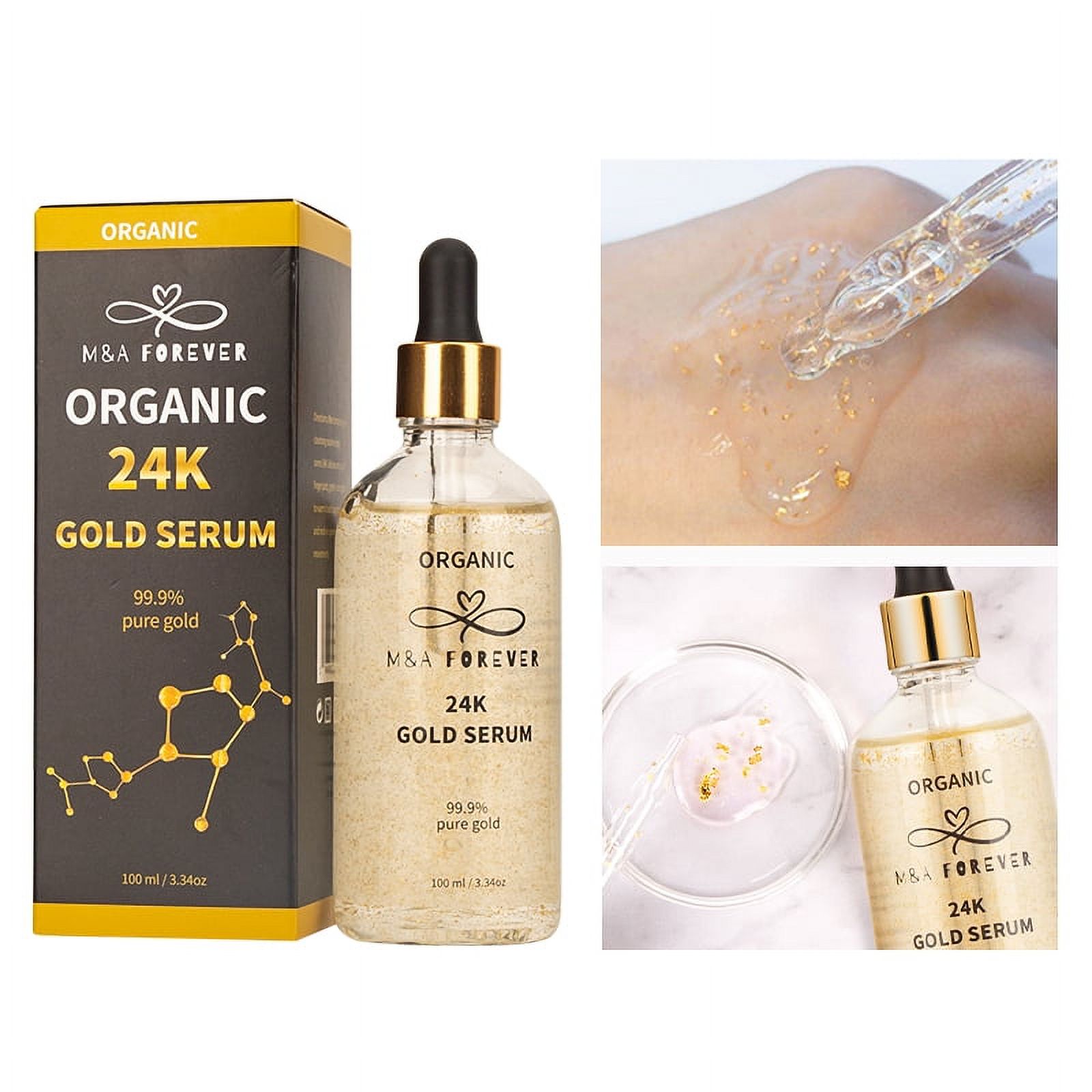 Organic 24k gold serum and Hyaluronic , ANTI-AGING