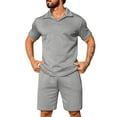 thumbnail image 2 of JXMVOJ Men's Family Summer Casual Two-Piece UPF50+ Sun Protection Set, Polyester Spandex Blend Breathable Moisture-Wicking Beach Outdoor Daily with Pockets Utility, 2 of 6