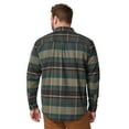 thumbnail image 3 of Free Country Men's Easywear II Fleece Lined Flannel Shirt Olive Plaid XXL, 3 of 3