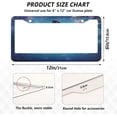 thumbnail image 4 of Coolnut Butterfly Blue License Plate Frames 2PCS Car License Plate Holder with Screw Parts Cover Set Automotive Car Accessories for Universal US Vehicles Home Decor, 4 of 7