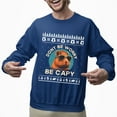 thumbnail image 2 of Christmas Sweatshirt, Don't Be Worry Be Capy Funny Capybara Christmas Sweatshirt, Cute Animal Holiday Sweatshirt, Capybara Lover Gift for Men & Women, 2 of 5