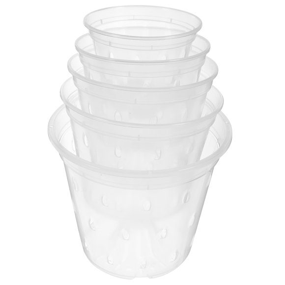 MERRYHAPY 5Ud Macetas Transparentes Para Con Agujeros De Drenaje Y Ventilación Para Jardín Y Interior