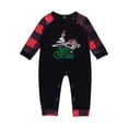thumbnail image 1 of CEHVOM Christmas Baby Plaid Deer Print Long Sleeve Tops+Pants Family Pjs Matching Set, 1 of 6