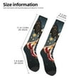 thumbnail image 2 of Logiee North American Bald Eagle1 Print Gift Stocking Stuffers,Adult Stockings,Novelty Socks,Funny Socks Birthday Running Walking Sleeping, 2 of 6