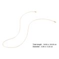 thumbnail image 2 of Miangastore Stainless Steel Link Chain Golden 1Pcs 19.7X0.08in Craft Projects, 2 of 8