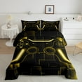thumbnail image 2 of Gamer Comforter Sets Gaming Bedding Sets Twin Room Decor,Game Contoller Down Comforter 2Pcs Gamer Gifts Bed Set For All Season,Ombre Yellow Gamepad, 2 of 7